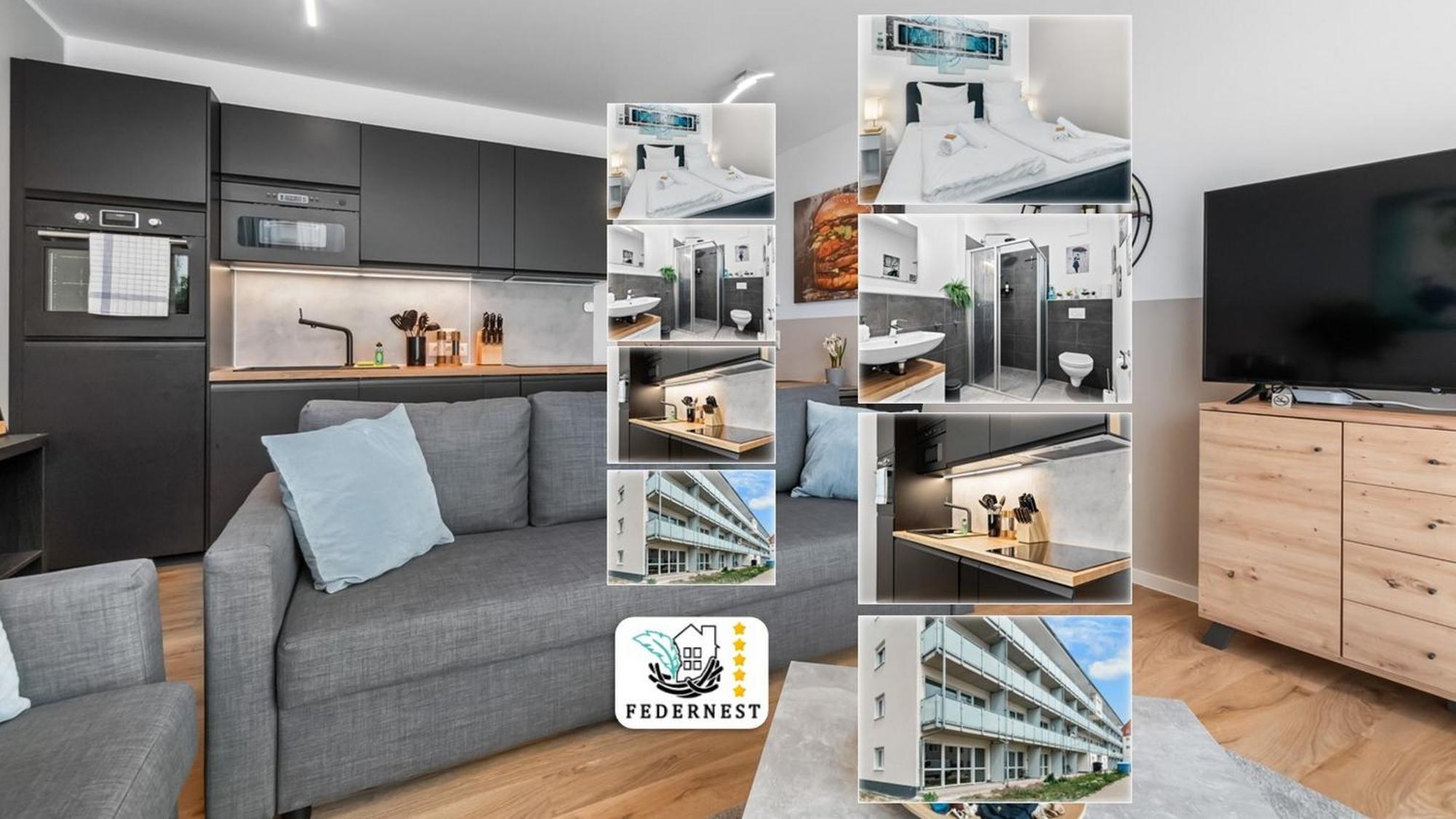 Design Luxus, Vollausstattung, Neubau, 30Min Hbf Leipzig 8, Naehe Flughfaen, Bmw, Dhl, Amazon Lägenhet Schkeuditz Exteriör bild